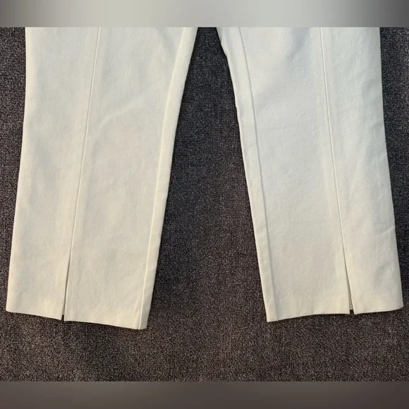 Derek Lam 10 Crosby Bianca Split Ankle Crop Pants Off White Size6 - Picture 8 of 15